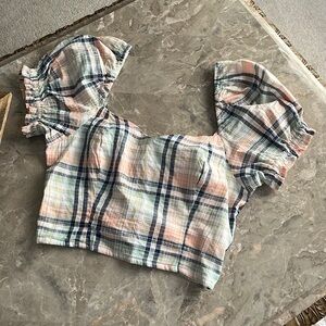 Plaid Crop top